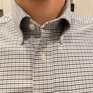 LLBean wrinkle free traditional fit